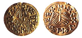 Moneda d'or del regnat de Leovigild